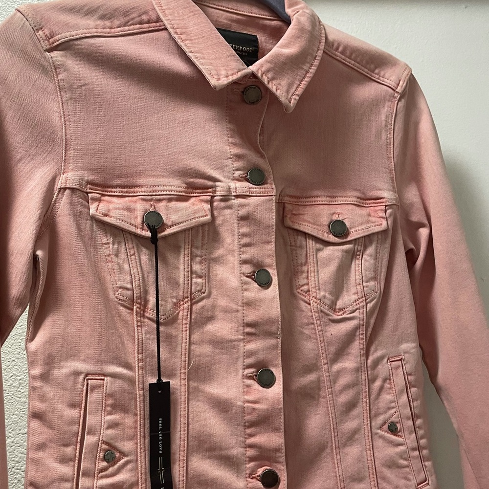 Pastel pink jean jacket